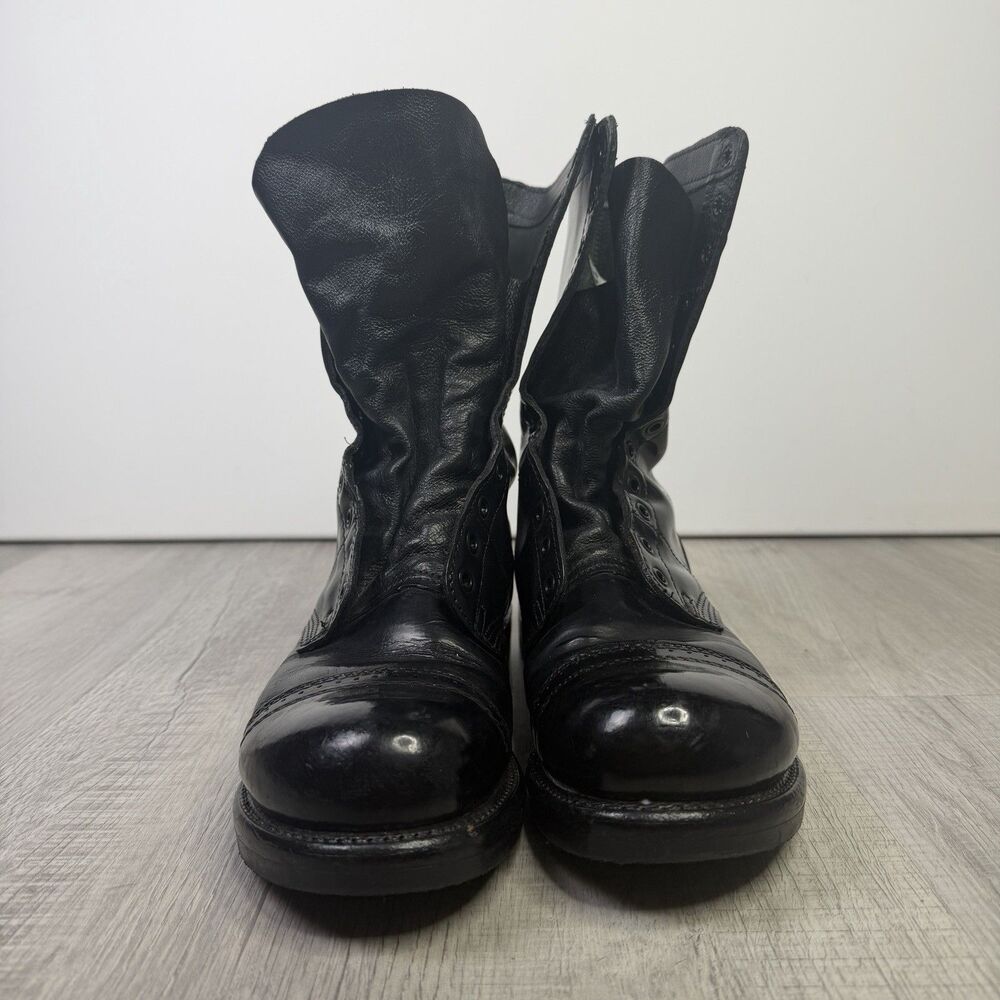 Vintage Corcoran 1500 Black Lace Up Jump Boots Mens 10 D No Laces EUC Leather E - Picture 2 of 11